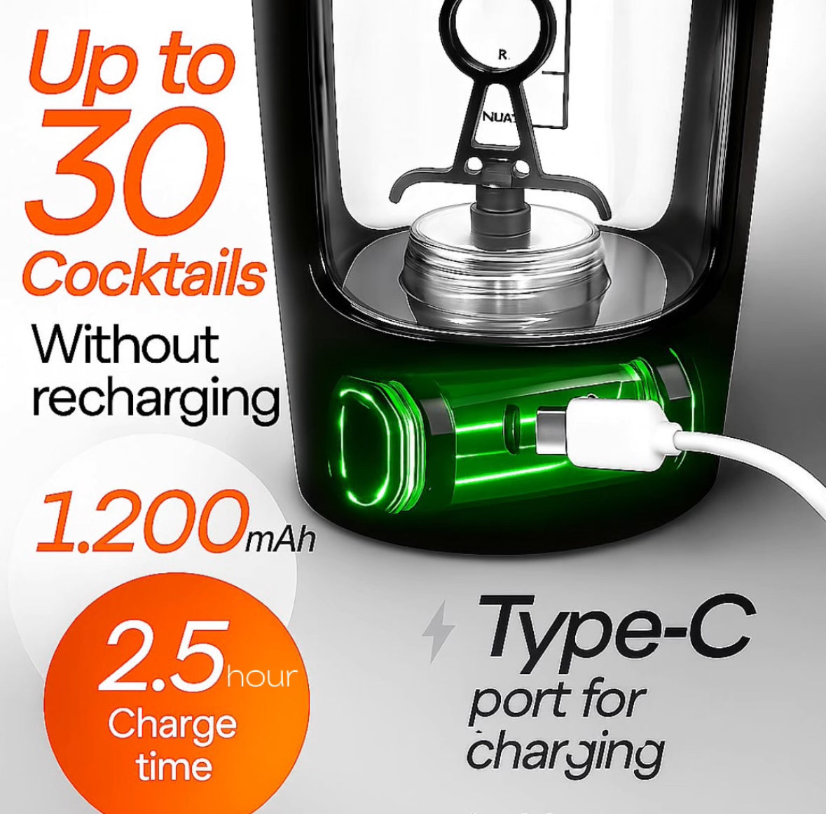 FitBland™ Electric Protein Shaker Bottle